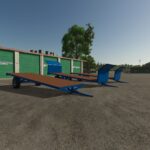 Artisanal flatbed trailer