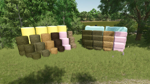 Large Stack Of Bales