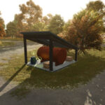 Small Covered Fuel Tank