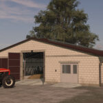 Cow Barn With Manure Conveyor