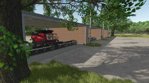 Harvester garage
