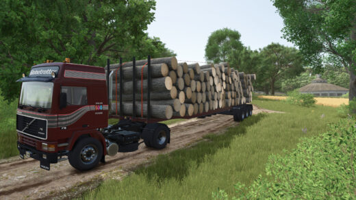 Old Log Trailer