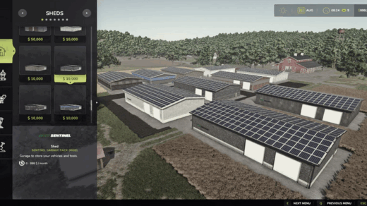 Sentinel Garage Pack V0.0.0.1
