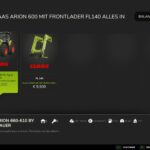 Claas Arion 600 + FL140 Multicolor3