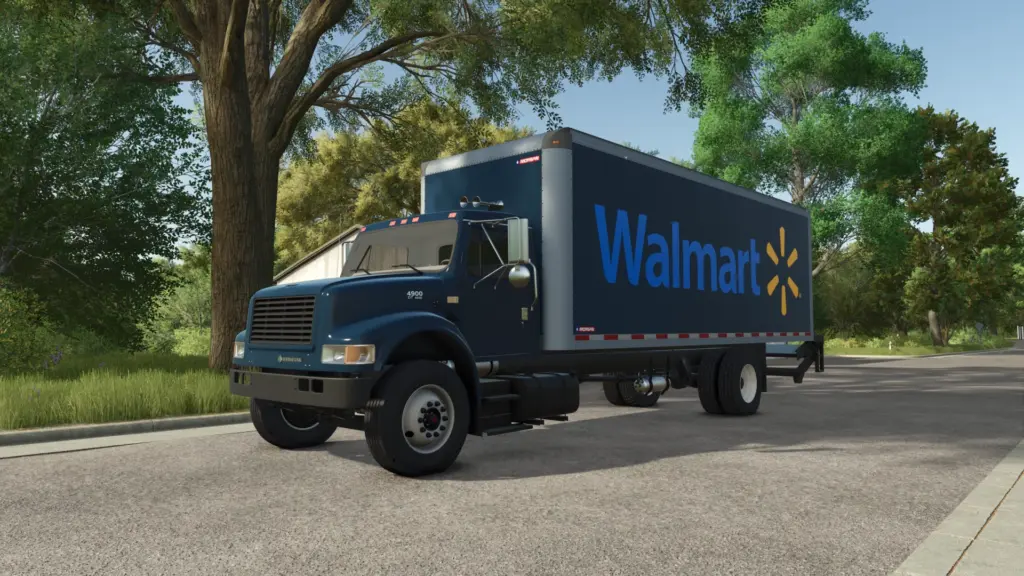 International 4900 Box truck v1.0