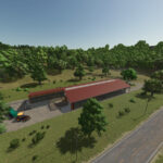Large Stable With ManureHeap