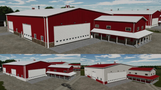 American Midwest Shop With Office