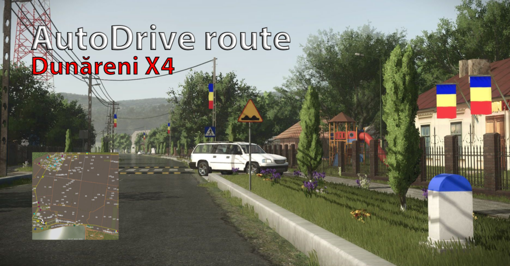 Autodrive route for Dunăreni X4