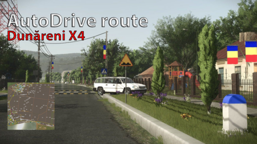 Autodrive route for Dunăreni X4