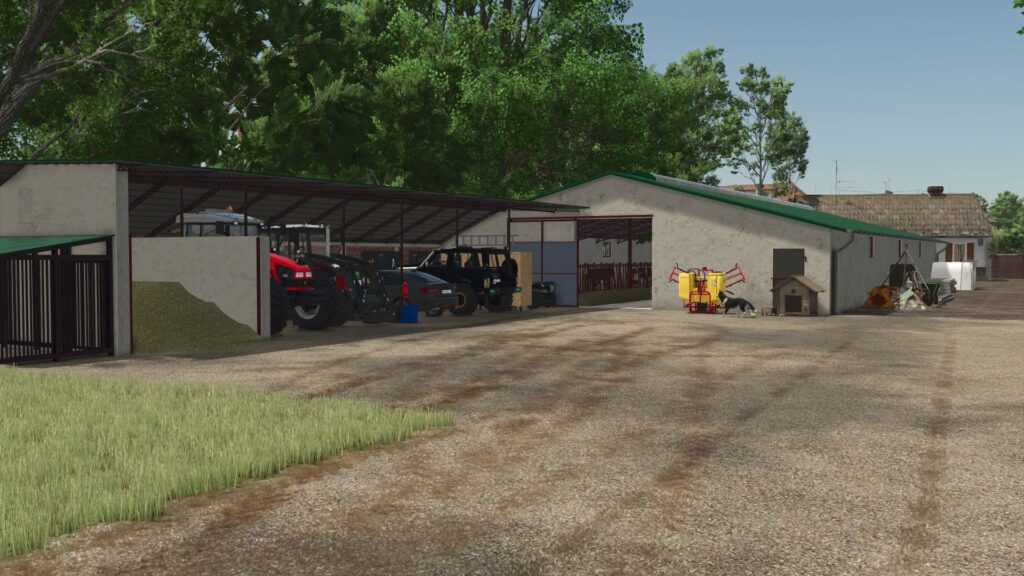 Cow Barn with shed