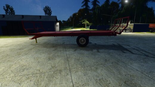 Homemade bale trailer