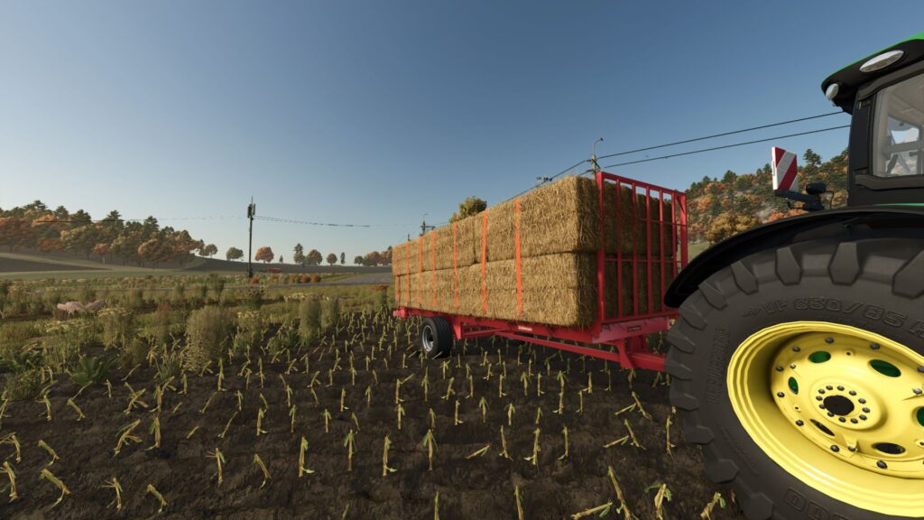 Old flatbed trailer La Campagne