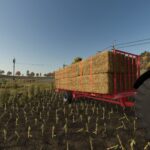 Old flatbed trailer La Campagne