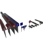 Pack of French Road Signs
