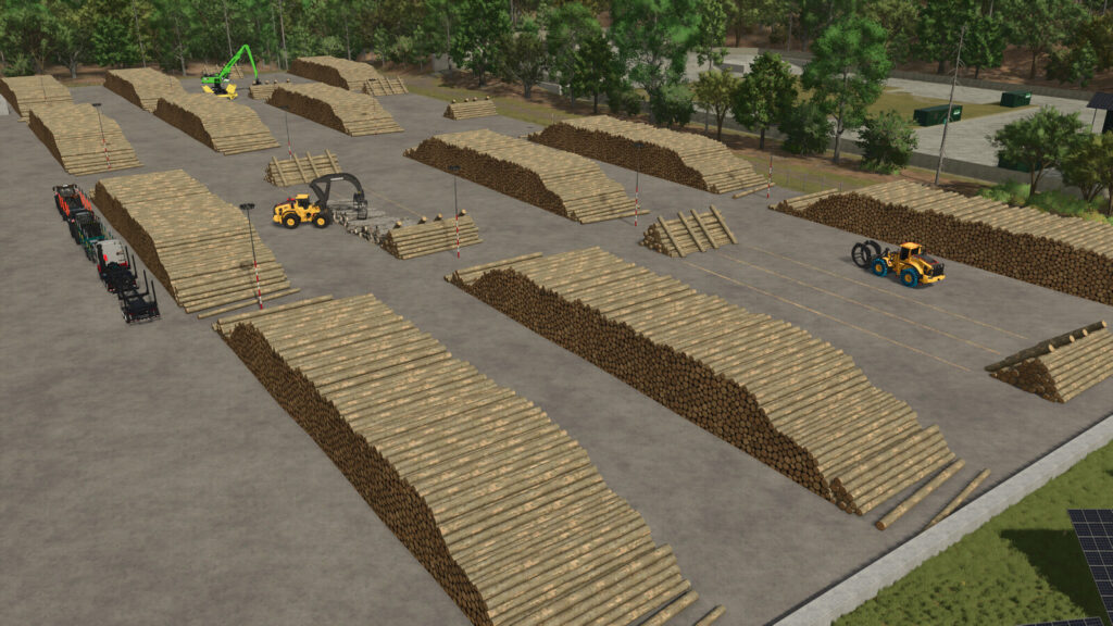 Sawmill Decoration Woodpiles