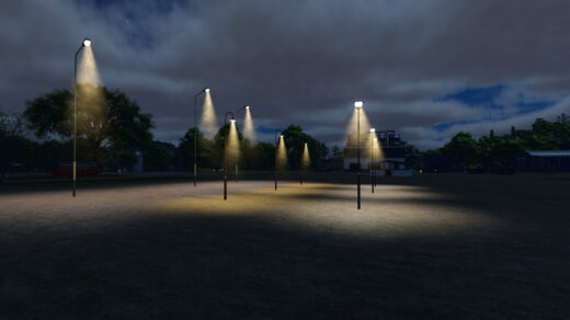 Streetlights With Fog