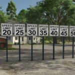 US Speed Limit Sign