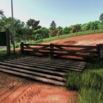 Wooden fence