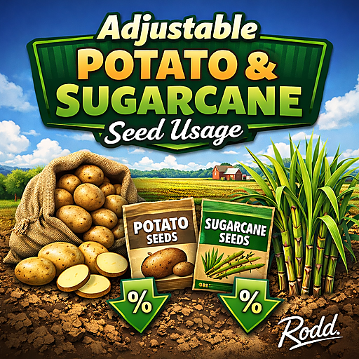 Adjustable Potato Sugarcane Seed Usage Rodd v1.0