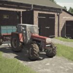 Medium Polish Shed With Garage