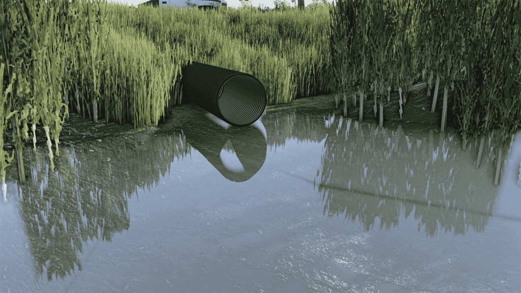Neat Distribution Corragated Culvert Set