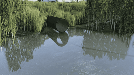 Neat Distribution Corragated Culvert Set