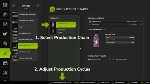Adjust Production Points