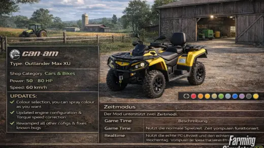 CANAM Outlander Max XU from Highlands Fishing DLC v1.0