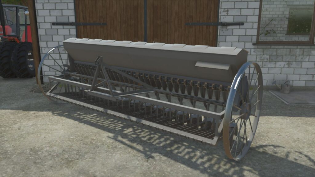 Horse-drawn seeder