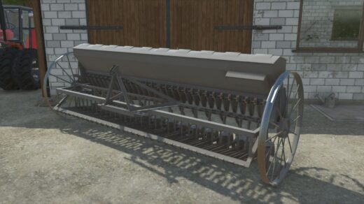 Horse-drawn seeder