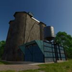 Large Concrete Grain Silo