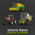 No Vehicle Name Display V1.0