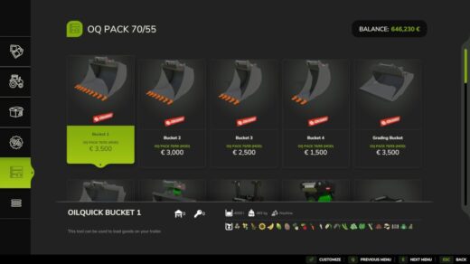 OQ PACK 70/55 V1.0