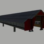 Animal stable + feed silo