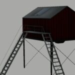 Animal stable + feed silo2