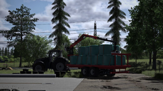 Baletrailer With Crane