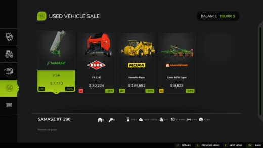 Used Sales Time Left