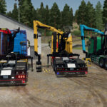 Volvo FH 16 Forestry Z-Crane Semi Pack3