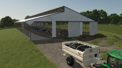 80x190ft Freestall Barn
