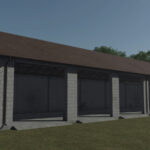 Big Open Garage With Workshop