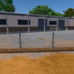Brick Fence With Wire Mesh2