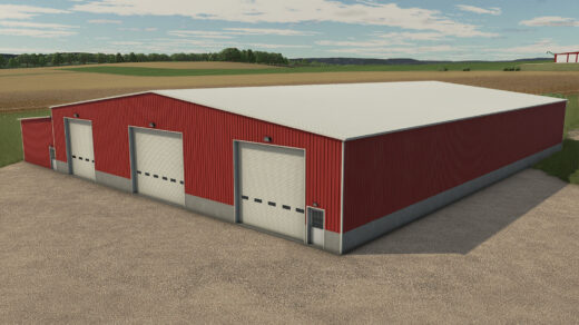 Large Metal Drive Thru Garage