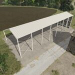 Metal agricultural shed