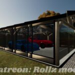 Modern car garage