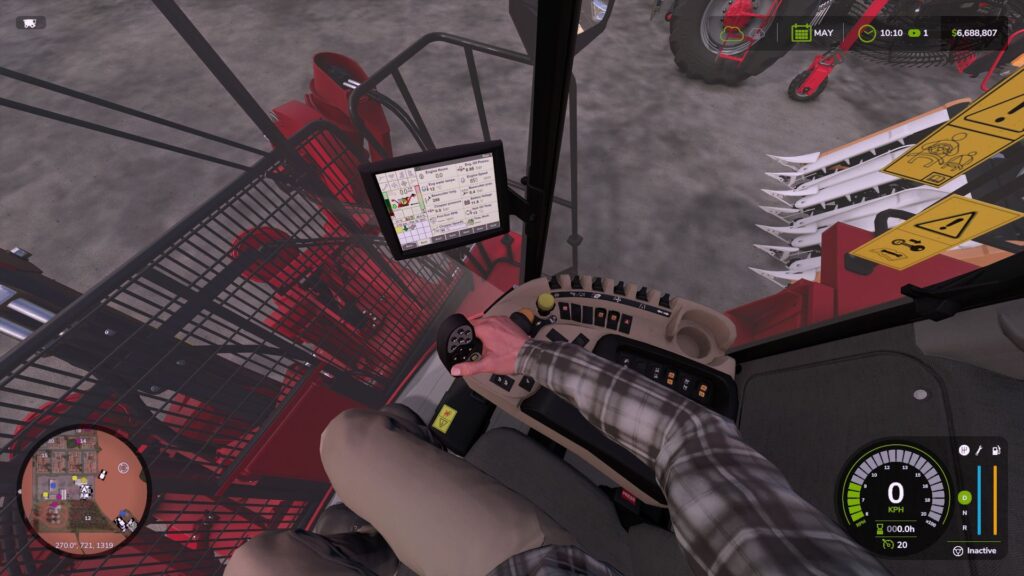 Realistic camera in the cabin