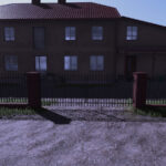 Red Brick And Metal Fence2