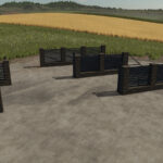 Rustic Brick And Metal Fence3