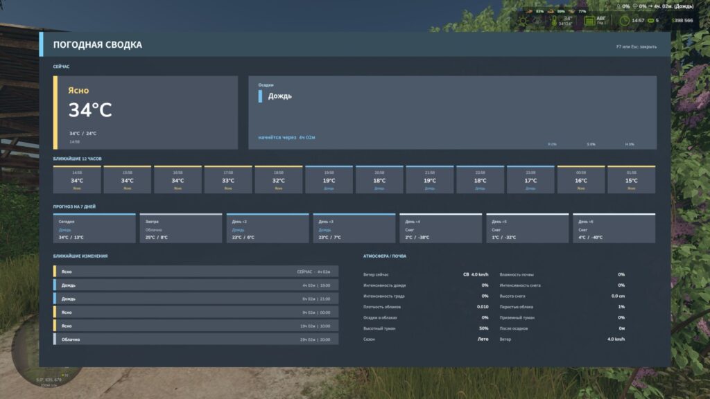 Weather Information HUD