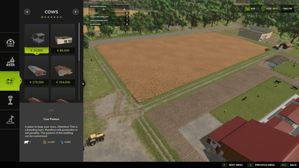 Husbandry Storage Info