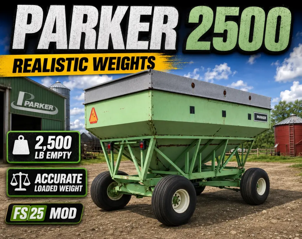 Parker 2500 gravity wagon weight correction v1.0